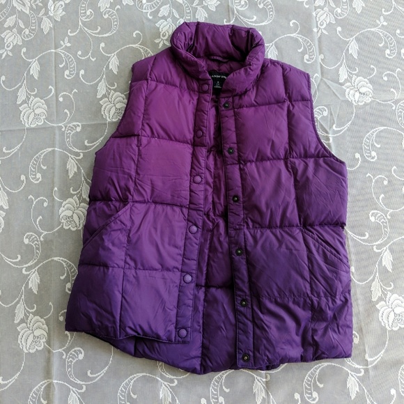 purple down vest